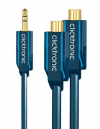 3.5mm AUX Audio Male Jack Plug to70492/0.10m Αντάπτορας ήχου Clicktronic 3.5mm stereo αρσ. - 2 x RCA θηλ. USB 2 Female Cable