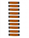 LED TRUCK VOLUME LIGHTS IP66 ORANGE 24V 10 PCS - OEM