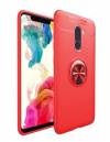 TPU Luxury Magnetic Back Cover Case Finger Ring 360 Rotation for Xiaomi Pocophone F1 Red