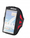 Sports Armband Case for various XL phones like Samsung Galaxy Note II 2 N7100 Black-Red