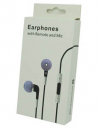 Μαύρα Stereo Earphones and MIC Handsfree τύπου ψείρες με ένταση για iPhone 3GS & 4 / 4S (OEM)