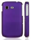 Samsung Galaxy Pocket S5300 / Plus S5301 Purple hybrid rubber skin back case ()