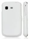 Samsung Galaxy Pocket S5300 / Plus S5301 White hybrid rubber skin back case (OEM)