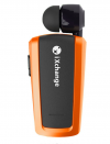 iXchange Stereo Bluetooth Μονό Ακουστικό με Καλώδιο που μαζεύει πορτοκαλι UA-25XB-N iXchange Stereo Bluetooth Μονό Ακουστικό με Καλώδιο που μαζεύει πορτοκαλι UA-25XB-N