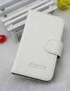 Leather Wallet/Case for Alcatel One Touch Pop C1 White (OEM)