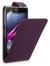 Sony Xperia Z2 - Δερμάτινη Θήκη Flip Μώβ (OEM)