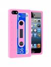 iPhone5 θήκη σιλικόνης Κασέτα Ρόζ iPhone5 θήκη σιλικόνης Κασέτα Ρόζ