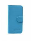 Leather Wallet/Case for Alcatel One Touch Pop C3 (OT-4033D) Light Blue (OEM)