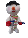 Χριστουγεννιάτικο Μουσικό Παιχνίδι Λούτρινος Χιονανθρωπος με κιθάρα 30 cm