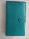 Microsoft Lumia 532 - Leather Wallet Case Blue-Petrol (OEM)