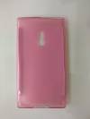 Clear-Pink Soft Crystal TPU Gel Case for Nokia Lumia 800 (ΟΕΜ)