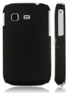 Samsung Galaxy Pocket S5300 / Plus S5301 Black hybrid rubber skin back case (OEM)