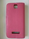 Sony Xperia E - Leather Wallet Case Magenta (ΟΕΜ)