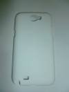 Samsung Galaxy Note 2 N7100 Grain Finish Hard Case Back Cover White OEM