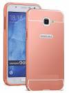 Samsung Galaxy A5 (2016) A510F - Σκληρή Θήκη Καθρέπτης Με Μεταλλικό Frame Ρόζ Χρυσό (ΟΕΜ)