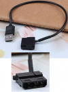 4 Pin 12V To 5V USB 2.0l Fan Power Adapter Cable Extension Black 25cm (ΟΕΜ)(BULK) 4 Pin 12V To 5V USB 2.0l Fan Power Adapter Cable Extension Black 25cm (ΟΕΜ)(BULK)