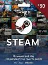 Steam Wallet Gift Card 50 USD Steam Key  