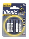 Vinnic Positive Power Αλκαλικές Μπαταρίες AAA 1.5V 4τμχ