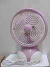 HONGLAN  - Mini Silent Fan Package Post Office Desk 218mm - Plan Paws Pink