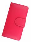 Sony Xperia M C1905 - Leather Wallet Stand Case Magenta (OEM)