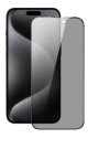 Full Face Full Glue PRIVACY Tempered Glass Screen Protector for I PHONE 15 Pro Max - BLACK