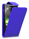 Sony Xperia M C1905 - Leather Flip Case Blue (OEM)