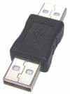 Μετατροπέας USB 2.0 male to USB 2.0 male Μαύρο (Oem)