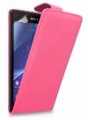 Sony Xperia T3 - Leather Flip Case Magenta (ΟΕΜ)