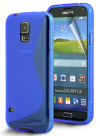 Samsung Galaxy S5 Mini G800F - Θήκη TPU GEL S-Line Μπλέ (ΟΕΜ)