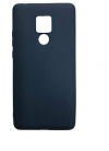 Mat Soft TPU Phone Case Cover for   Huawei Mate 20 X Dark Blue  (OEM)