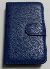 LG Optimus L7 P700  - Leather Wallet Case Blue (ΟΕΜ)