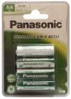 4 Επαναφορτιζόμενες μπαταρίες Νi-ΜΗ PANASONIC 1.2V AA 1800mA P-6P/4BC1800