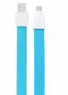 Remax Fast Data/Charging Flat USB 2 male to micro USB male Cable for Android Smartphones/Tablets 1m Blue