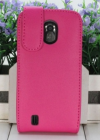 ZTE Blade III V889 - Δερμάτινη Θήκη Flip Magenta (ΟΕΜ)