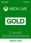 XBox 360 Live 12  XBox360 gold card