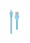 Καλώδιο φόρτισης πλακέ Charging Cable WK TYPE-C 1m Fast 1000 WDC-023 - Γαλάζιο