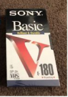 Sony BASIC VHS Βιντεοκασέτα E-180 3h