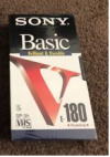 Sony BASIC  VHSVideotape E-180 3h