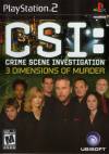 PS2 GAME - CSI: Crime Scene Investigation: 3 Dimensions of Murder (USED)