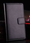 Sony Xperia Z1 Leather Flip Wallet Case Black (OEM)