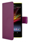 Sony Xperia Z2 - Δερμάτινη Θήκη Πορτοφόλι Μώβ (OEM)