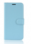 Leather Wallet Case With Plastic Back Cover for Vodafone Smart Prime 7 VFD600 BABY BLUE (ΟΕΜ)