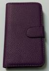 Sony Xperia Z3 Compact - Leather Wallet Case Purple (OEM)