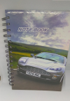 Spiral notebook 100 pages 21x14.5 with blue squares - Car