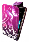 Sony Xperia E dual - Δερμάτινη θήκη Flip Μώβ Με Πεταλούδες (OEM) Sony Xperia E dual - Δερμάτινη θήκη Flip Μώβ Με Πεταλούδες (OEM)