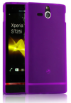 Sony Xperia U ST25i Gel TPU Case Translucent - Purple SXUST25IGTPUCTPU OEM