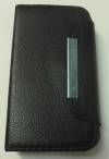 Leather Magnetic Wallet/Case for Alcatel One Touch Pop C3 (OT-4033D)  Black (OEM)