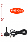 Mini Aerial TV Antenna - 5 dB Mini Aerial TV Antenna - 5 dB