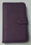 Motorola Moto X XT1052 - Leather Wallet Case Purple (OEM)