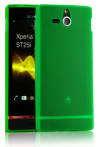 Sony Xperia U ST25i Gel TPU Θήκη Ημιδιάφανη - Πράσινη SXUST25IGTPUCTG OEM